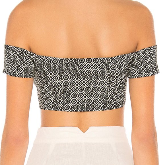 Free People Lucky Now Brami Off Shoulder Crop Top - Picture 4 of 11